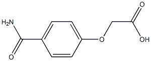 [4-(aminocarbonyl)phenoxy]acetic acid Struktur