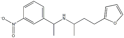 [4-(furan-2-yl)butan-2-yl][1-(3-nitrophenyl)ethyl]amine Struktur