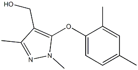 [5-(2,4-dimethylphenoxy)-1,3-dimethyl-1H-pyrazol-4-yl]methanol Struktur