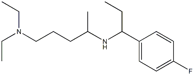 [5-(diethylamino)pentan-2-yl][1-(4-fluorophenyl)propyl]amine Struktur