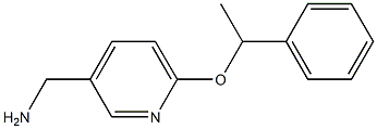 [6-(1-phenylethoxy)pyridin-3-yl]methanamine Struktur