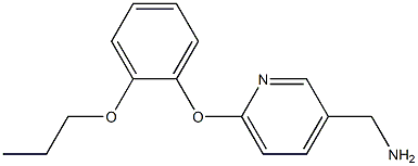 [6-(2-propoxyphenoxy)pyridin-3-yl]methanamine Struktur