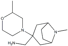 [8-methyl-3-(2-methylmorpholin-4-yl)-8-azabicyclo[3.2.1]octan-3-yl]methanamine Struktur