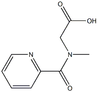 [methyl(pyridin-2-ylcarbonyl)amino]acetic acid Struktur