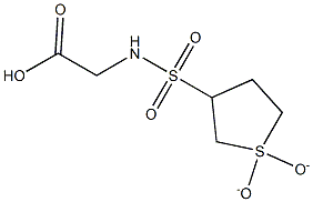 {[(1,1-dioxidotetrahydrothien-3-yl)sulfonyl]amino}acetic acid Struktur