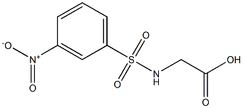 {[(3-nitrophenyl)sulfonyl]amino}acetic acid Struktur