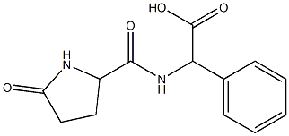 {[(5-oxopyrrolidin-2-yl)carbonyl]amino}(phenyl)acetic acid Struktur