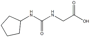 {[(cyclopentylamino)carbonyl]amino}acetic acid Struktur