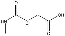 {[(methylamino)carbonyl]amino}acetic acid Struktur