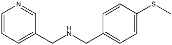 {[4-(methylsulfanyl)phenyl]methyl}(pyridin-3-ylmethyl)amine Struktur