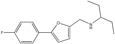 {[5-(4-fluorophenyl)furan-2-yl]methyl}(pentan-3-yl)amine Struktur