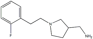 {1-[2-(2-fluorophenyl)ethyl]pyrrolidin-3-yl}methylamine Struktur