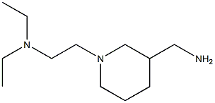 {1-[2-(diethylamino)ethyl]piperidin-3-yl}methanamine Struktur