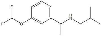 {1-[3-(difluoromethoxy)phenyl]ethyl}(2-methylpropyl)amine Struktur