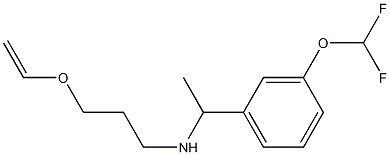 {1-[3-(difluoromethoxy)phenyl]ethyl}[3-(ethenyloxy)propyl]amine Struktur