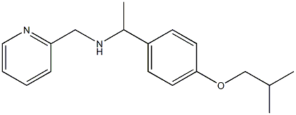 {1-[4-(2-methylpropoxy)phenyl]ethyl}(pyridin-2-ylmethyl)amine Struktur