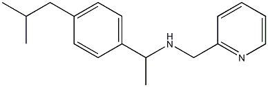 {1-[4-(2-methylpropyl)phenyl]ethyl}(pyridin-2-ylmethyl)amine Struktur