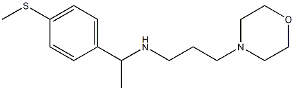 {1-[4-(methylsulfanyl)phenyl]ethyl}[3-(morpholin-4-yl)propyl]amine Struktur