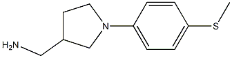 {1-[4-(methylthio)phenyl]pyrrolidin-3-yl}methylamine Struktur