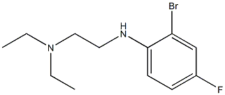 {2-[(2-bromo-4-fluorophenyl)amino]ethyl}diethylamine Struktur