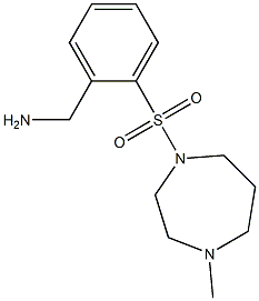 {2-[(4-methyl-1,4-diazepane-1-)sulfonyl]phenyl}methanamine Struktur