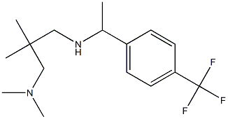 {2-[(dimethylamino)methyl]-2-methylpropyl}({1-[4-(trifluoromethyl)phenyl]ethyl})amine Struktur