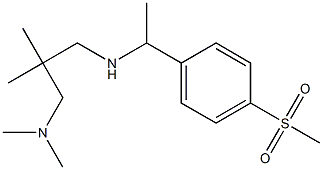 {2-[(dimethylamino)methyl]-2-methylpropyl}[1-(4-methanesulfonylphenyl)ethyl]amine Struktur