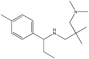 {2-[(dimethylamino)methyl]-2-methylpropyl}[1-(4-methylphenyl)propyl]amine Struktur