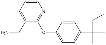 {2-[4-(2-methylbutan-2-yl)phenoxy]pyridin-3-yl}methanamine Struktur