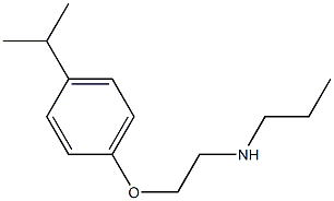 {2-[4-(propan-2-yl)phenoxy]ethyl}(propyl)amine Struktur