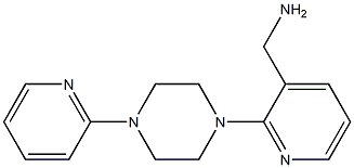 {2-[4-(pyridin-2-yl)piperazin-1-yl]pyridin-3-yl}methanamine Struktur