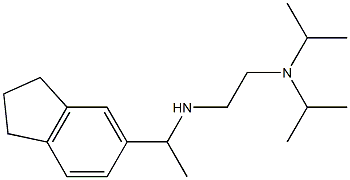 {2-[bis(propan-2-yl)amino]ethyl}[1-(2,3-dihydro-1H-inden-5-yl)ethyl]amine Struktur