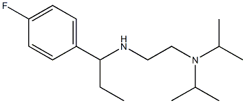 {2-[bis(propan-2-yl)amino]ethyl}[1-(4-fluorophenyl)propyl]amine Struktur