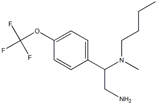 {2-amino-1-[4-(trifluoromethoxy)phenyl]ethyl}(butyl)methylamine Struktur