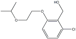 {2-chloro-6-[2-(propan-2-yloxy)ethoxy]phenyl}methanol Struktur