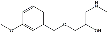 {2-hydroxy-3-[(3-methoxyphenyl)methoxy]propyl}(methyl)amine Struktur