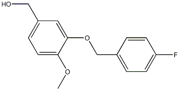 {3-[(4-fluorophenyl)methoxy]-4-methoxyphenyl}methanol Struktur