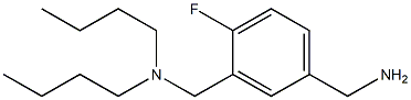 {3-[(dibutylamino)methyl]-4-fluorophenyl}methanamine Struktur