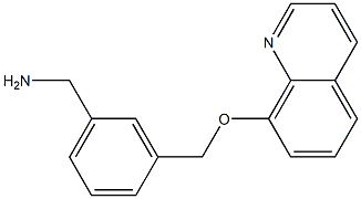 {3-[(quinolin-8-yloxy)methyl]phenyl}methanamine Struktur