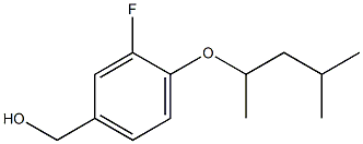 {3-fluoro-4-[(4-methylpentan-2-yl)oxy]phenyl}methanol Struktur