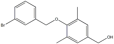 {4-[(3-bromophenyl)methoxy]-3,5-dimethylphenyl}methanol Struktur