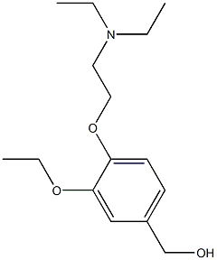 {4-[2-(diethylamino)ethoxy]-3-ethoxyphenyl}methanol Struktur