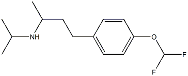 {4-[4-(difluoromethoxy)phenyl]butan-2-yl}(propan-2-yl)amine Struktur