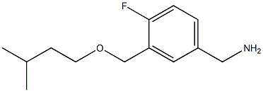 {4-fluoro-3-[(3-methylbutoxy)methyl]phenyl}methanamine Struktur