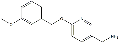 {6-[(3-methoxybenzyl)oxy]pyridin-3-yl}methylamine Struktur