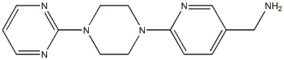 {6-[4-(pyrimidin-2-yl)piperazin-1-yl]pyridin-3-yl}methanamine Struktur