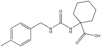 1-({[(4-methylbenzyl)amino]carbonyl}amino)cyclohexanecarboxylic acid Struktur