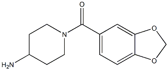 1-(1,3-benzodioxol-5-ylcarbonyl)piperidin-4-amine Struktur