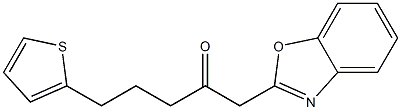 1-(1,3-benzoxazol-2-yl)-5-(thiophen-2-yl)pentan-2-one Struktur