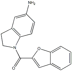 1-(1-benzofuran-2-ylcarbonyl)-2,3-dihydro-1H-indol-5-amine Struktur